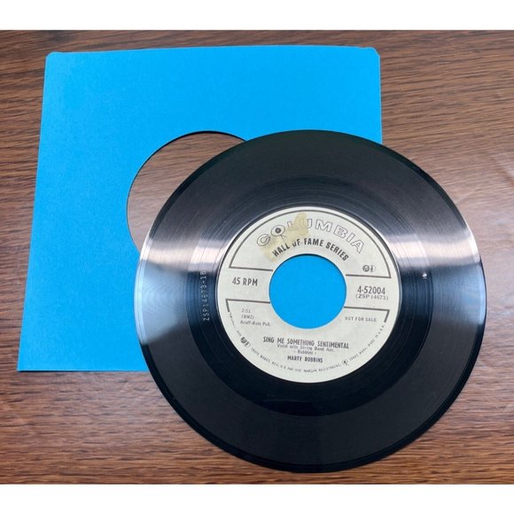 Marty Robbins Sing Me Something Sentimental / Keep From Crying 45 Country Promo - Picture 3 of 4